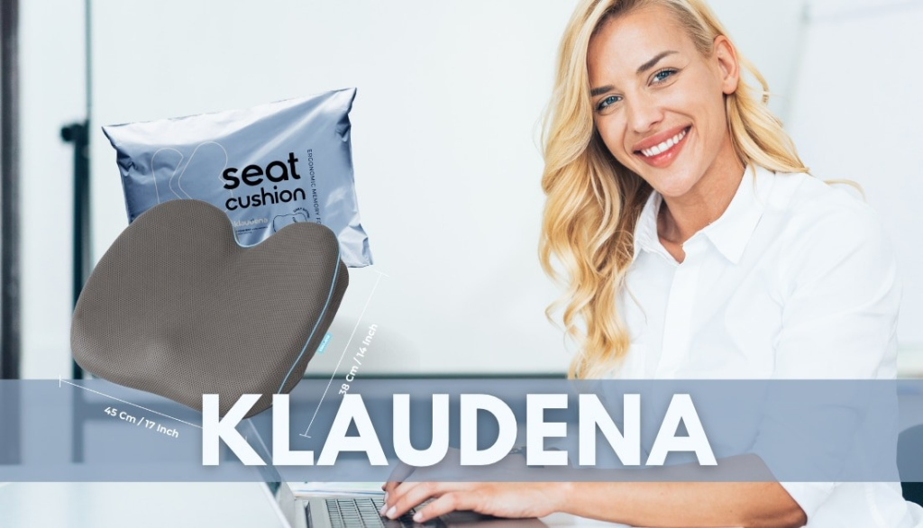 Klaudena Seat Cushion – Better seating can make a big difference at work.